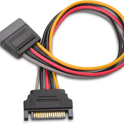 3-Pack 15 Pin SATA Power Extension Cable - 8 Inches, SATA Power Cable for Hard Drive and SSD