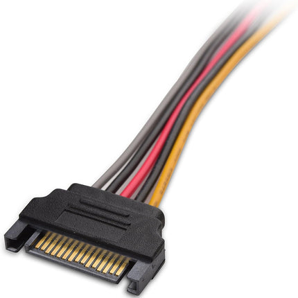 3-Pack 15 Pin SATA Power Extension Cable - 8 Inches, SATA Power Cable for Hard Drive and SSD