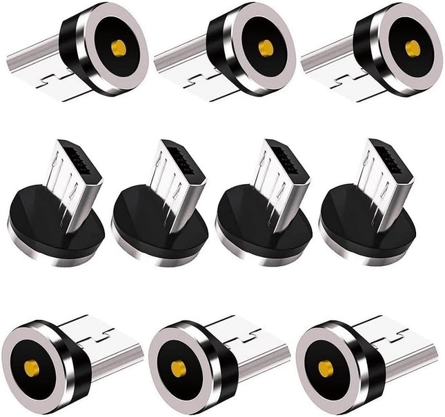 Magnetic Charging Series (Micro Tips) 10pcs Just Micro USB Tips Without USB Cable Cords Compatible for