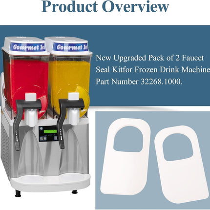 New Upgraded Pack of 2 Faucet Seal Kit for Frozen Drink Machine, Part Number 32268.1000, Fit for Bunn CDS-3, Ultra-2A, Ultra-1, Ultra-2 Frozen Drink Machine/Beverage Machine/Large Water Dispenser
