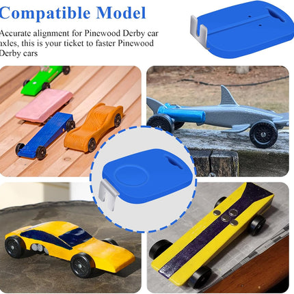 1 Pc Axle Inserter Guide W/Built-in Wheel Spacer, Fits Pinewood Derby Cars, Accurate Alignment for Pinewood Derby Car Axles, Improve Track Times & Reduce Friction w/Perfectly Straight Axles in Seconds