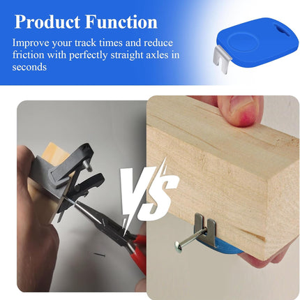 1 Pc Axle Inserter Guide W/Built-in Wheel Spacer, Fits Pinewood Derby Cars, Accurate Alignment for Pinewood Derby Car Axles, Improve Track Times & Reduce Friction w/Perfectly Straight Axles in Seconds