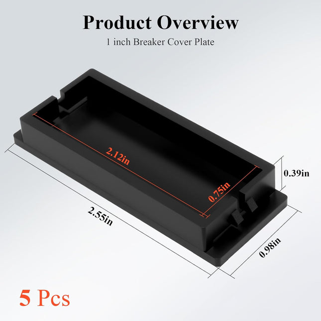 5 Pcs 1 inch Breaker Filler Plates Compatible with Schneider Electric HOMFPCP Square D HOMeline – product detail