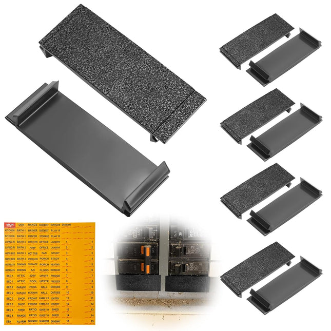 10 Pcs Breaker Filler Plates Fit for 1 Inch Load Center Flush Cover Universal Circuit V1258-DP02-B-3681