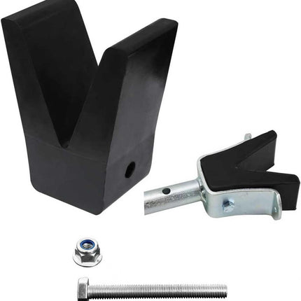 181440 3005.2187 Rubber Straight Transom Saver w/Hole for Tracker Marine Boat/2in V-Block Rubber Only, Fits Extreme Max 3001.1068 Angled Transom Saver/3005.3852