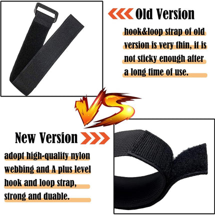 Soft Top Straps,Back Window Straps for Jeep Wrangler JK,Soft Top Tie Down Straps for Jeep,Heavy Duty Rear Window Straps,Black,(Pack of 4)