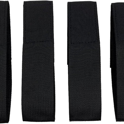 Soft Top Straps,Back Window Straps for Jeep Wrangler JK,Soft Top Tie Down Straps for Jeep,Heavy Duty Rear Window Straps,Black,(Pack of 4)