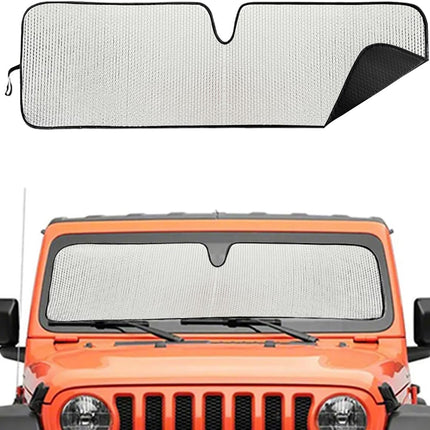 Windshield Sun Shade for Jeep,Windshield Sunshade for Wrangler TJ JK JL1997-2024,Sun Shade Windshield Cover for Jeep,UV Ray & Heat Block Windshield Shades