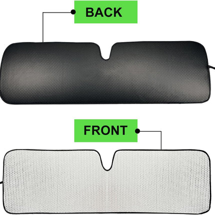Windshield Sun Shade for Jeep,Windshield Sunshade for Wrangler TJ JK JL1997-2024,Sun Shade Windshield Cover for Jeep,UV Ray & Heat Block Windshield Shades