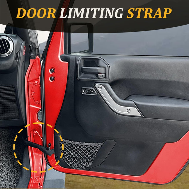 Door Limiting Strap for Jeep Wrangler JK JKU 2007-2018 Heavy Duty Door Straps for Jeep Wire Protecting – product detail