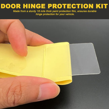 Door Hinge Protector for Jeep Wrangler Door Hinge Covers for Jeep JK Transparent Hinge Protection Film for Jeep Wrangler JK JKU 2007-2018,5Pack