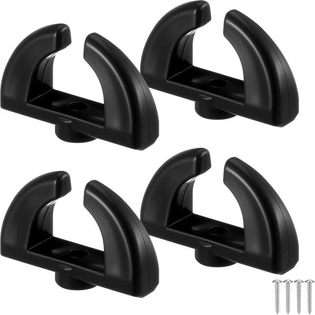 4 Pack Boat Windshield Turn Latch Black Boat Latch Replacement for Walk Through Windshields and Hatch