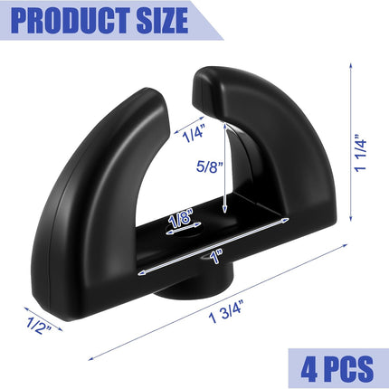 4 Pack Boat Windshield Turn Latch Black Boat Latch Replacement for Walk Through Windshields and Hatch Opening Door Cabinet
