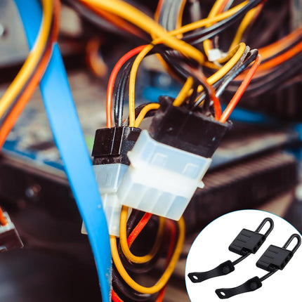 8 Pack 4-pin Flat Trailer Wiring Harness Connector Dust Cover Black Vehicle Side Plug Terminals Connection Dust Cover Bulk for Trailer Replace Against Dirt Water Rust