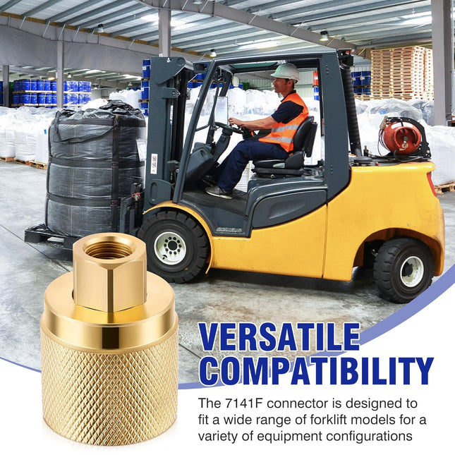 1 Pack Forklift Connector Female Replacement for 7141F Propane Tank Connector 1-1/4 Female Inlet x 1/4 NPT – product detail