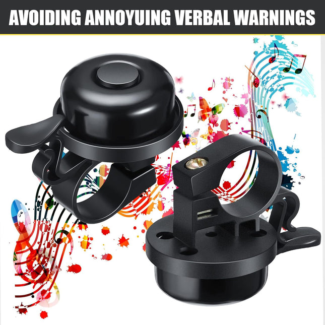 Bike Bells Bulk Aluminum Loud Crisp Bicycle Bell Clear Sound Mountain Bike Accessories Easy Installation – product detail