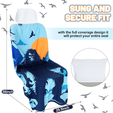 3 Pcs Car Seat Covers Full Set Universal Car Seat Towel Protector Accessories for Cars SUV Trucks, Gym Running Swimming Beach and Hiking Waterproof Sweat Towel