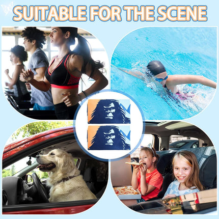 3 Pcs Car Seat Covers Full Set Universal Car Seat Towel Protector Accessories for Cars SUV Trucks, Gym Running Swimming Beach and Hiking Waterproof Sweat Towel