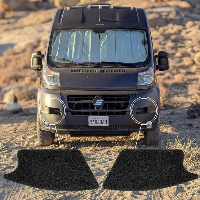 2 Pack Non-Slip Front Bumper Step Grips Van Life Accessories Durable Sandpaper Material for