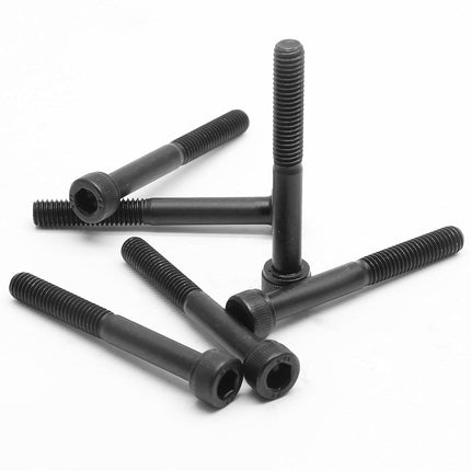 25pcs M6-1.0 x 50mm Socket Head Cap Screws Bolts, Grade 12.9 Alloy Steel Machine Thread Bolt, Black Oxide Screw