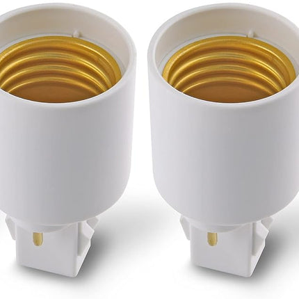 4pcs Gx23 to E26/E27 Socket Adapter, Gx23 to E27 Lamp Base Holder, 2 Pin Bulb Base Converter LED Accessories