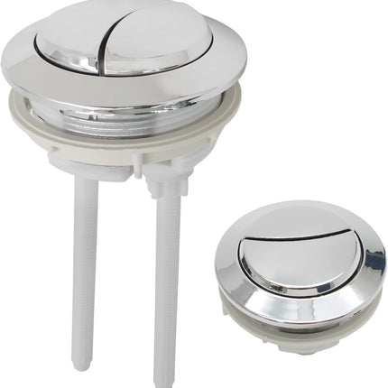 Toilet Tank Push Button 48mm Thread Diameter Dual Push Flushing Button Adjustable Toilet Water Tank Button Replacement, Pack of 1