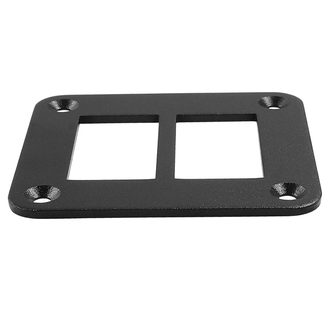 2 Gang Rocker Switch Panel Housing Holder Rocker Toggle Switch Aluminum Housing Bracket with Screw – product detail