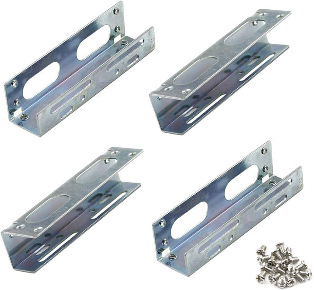 3.5 to 5.25 Hard Drive Bay Metal Mounting Bracket Adapter for 5.25 Internal Bay Drive HDD Drive Adapter -2