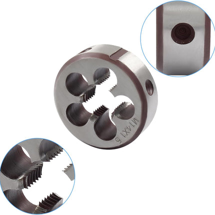 M14 x 1.5 HSS Metric Thread Tap and Die Set, Right Hand Machine Thread Tap and Round Die