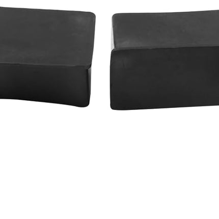 8 Pieces Rubber Furniture Leg Caps, 25mm x 50mm Rectangle Chair Table Leg Covers, Soft Furniture Feet End Cap Tips Floor Protector for Chair Table
