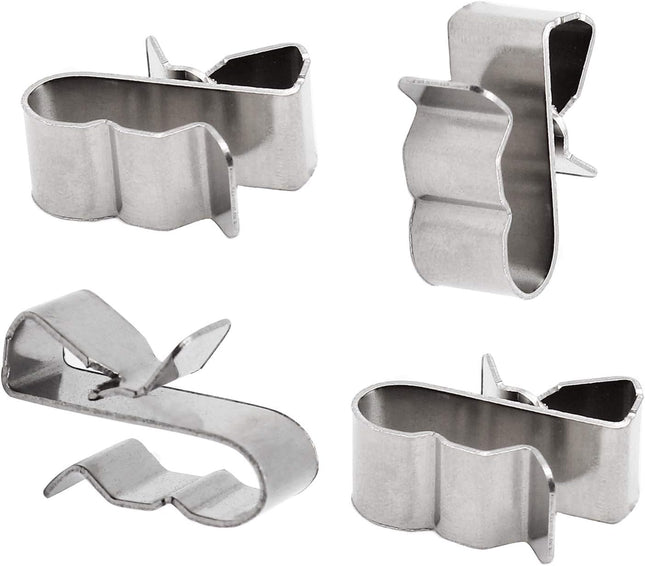 60pcs Solar Panel Cable Clips Trailer Wire Clips Stainless Steel 0.85/22mm Length V1258-DP02-B-3793