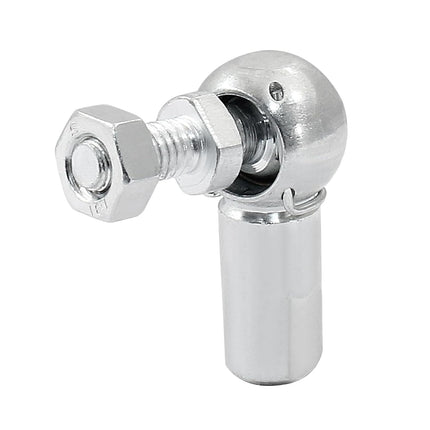 4 PCS m6 x 1.0mm Right Thread Ball Head Joint Rod End Bearing, Carbon Steel Ball Socket End Fitting for Hinge Door