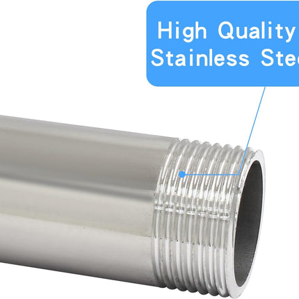 4 Inch / 100mm Male Thread Pipe Fitting Connection, 3/4 Inch NPT Stainless Steel Nipple Pipe