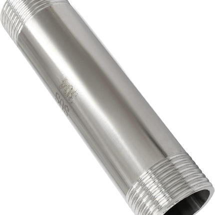 4 Inch / 100mm Male Thread Pipe Fitting Connection, 3/4 Inch NPT Stainless Steel Nipple Pipe