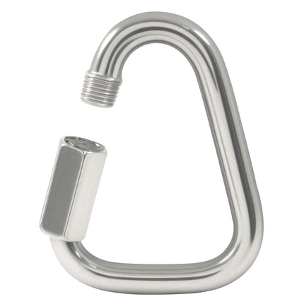 4.1 Inch Delta Quick Link, Stainless Steel Triangle Quick Connector M12 Heavy Duty Chain Connector (1 Pack, 2517 Lbs Capacity)