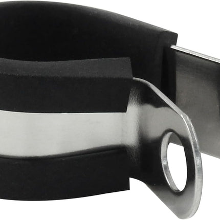 20 PCS 5/8 Inch Cable Clamp 304 Stainless Steel Pipe Clamp, Rubber Cushioned Insulated