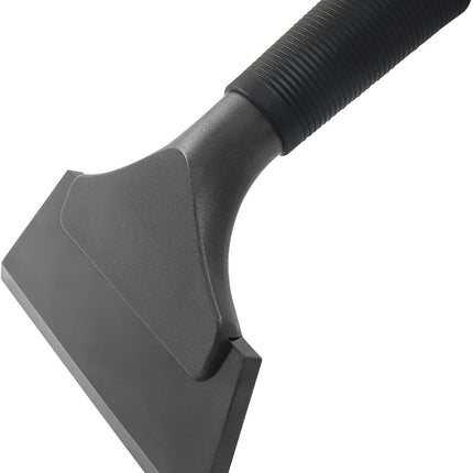 Small Squeegee 5 inch Rubber Window Tint Windshield Scraper, Non-Slip Handle Glass Cleaner for Car Glass Mirror Shower Door/Bathroom Cleaning(Pure Black, 1 Pack)