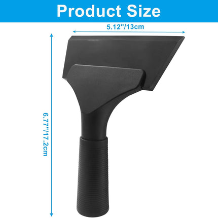 Small Squeegee 5 inch Rubber Window Tint Windshield Scraper, Non-Slip Handle Glass Cleaner for Car Glass Mirror Shower Door/Bathroom Cleaning(Pure Black, 1 Pack)
