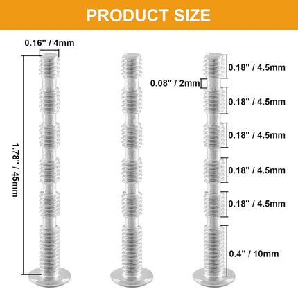 #8-32 x 1-3/4" Phillips Breakaway Truss Head Screws, Pack of 100
