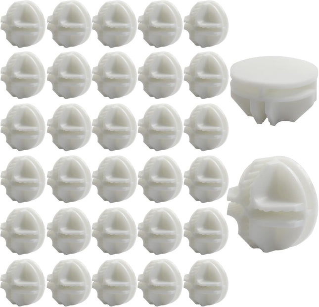 32 Pack White Plastic Cube Connectors Wire Grid Cube ABS Connectors Modular Closet Storage Organizer DIY