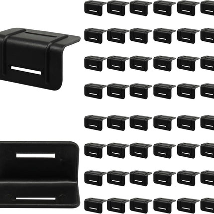 50 Pack Tie Down Edge Protectors, Plastic Corner Protectors Pallet Guard Cargo Strap Protectors, L Shaped Packing Clip for Packaging/Transportation