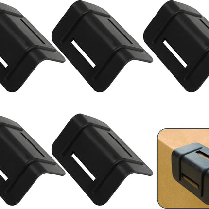 50 Pack Tie Down Edge Protectors, Plastic Corner Protectors Pallet Guard Cargo Strap Protectors, L Shaped Packing Clip for Packaging/Transportation