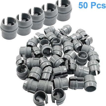 50 PCS 1/2 Inch Non-Metallic Cable Connector, Quick Installation Labor Saving Cable Connector for 14/2-10/3 AWG Single Cable, 14/2-12/2-14/3 AWG Two Cables