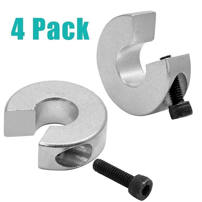4 Pack SBR12 Linear Rail Shaft Stop Collars Bore 12mm OD 30mm Thickness 10mm Aluminum – product detail