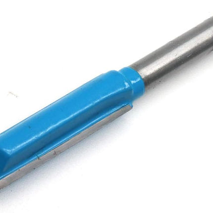 Straight Router Bit Double Flutes for Woodworking 1/4" Shank Dia 3/8" Cutting Dia - Pack of 5