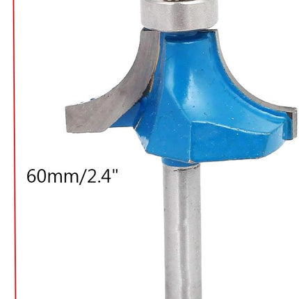 Round Over Edging Router Bit 1/4" Shank 1/2" Cutting Radius Bearing Guide Corner Rounding Router Bit