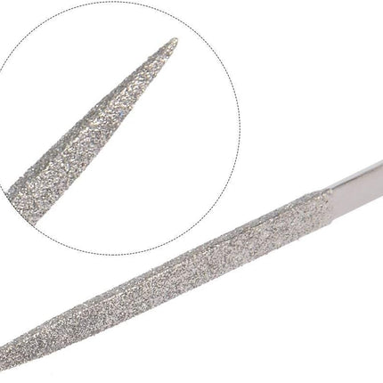 Triangle Diamond Needle Files 5.5"/140mm Length - 10pcs