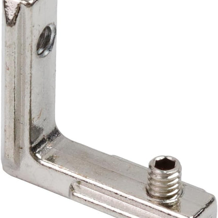 T Slot Inside Corner Brackets L-Shape Interior Corner Connector with Screws for 1515 Series Aluminum Extrusion Profile -10pcs
