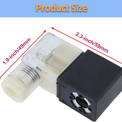 Electric Solenoid Air Valve Normally Closed 220V AC, 5.5VA Solenoid Valve for Air Compressor