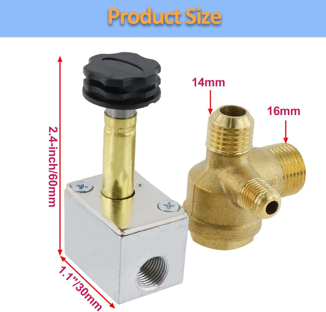 Electric Solenoid Air Valve Body Aluminum Power-Off Vent Exhaust Valves Body with 3 Way Valve for Air – product detail